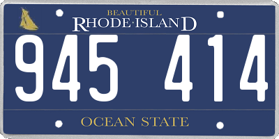 RI license plate 945414