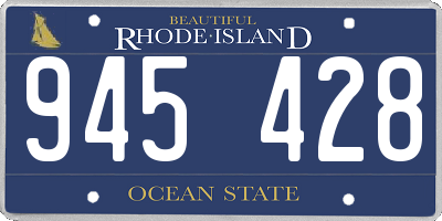 RI license plate 945428
