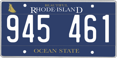 RI license plate 945461