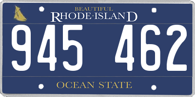 RI license plate 945462