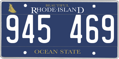 RI license plate 945469