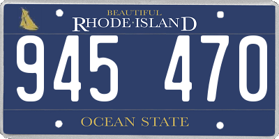 RI license plate 945470