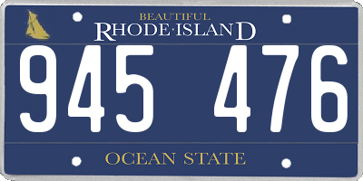 RI license plate 945476
