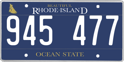 RI license plate 945477