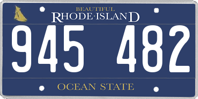 RI license plate 945482