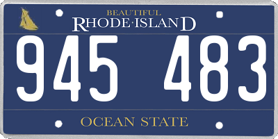 RI license plate 945483