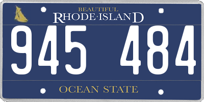 RI license plate 945484
