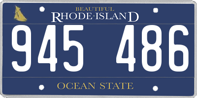 RI license plate 945486