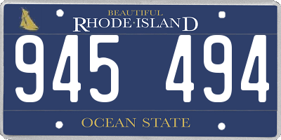 RI license plate 945494