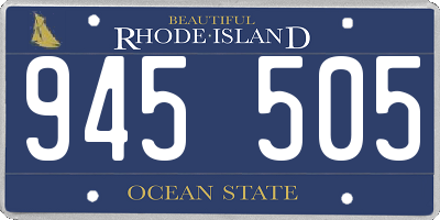RI license plate 945505