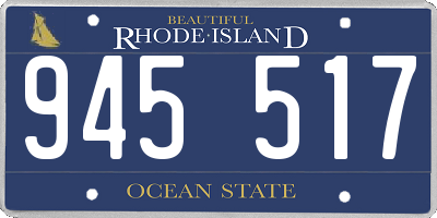 RI license plate 945517