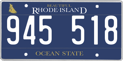 RI license plate 945518