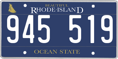 RI license plate 945519