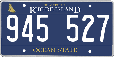 RI license plate 945527