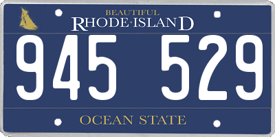 RI license plate 945529