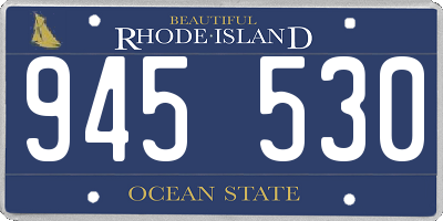 RI license plate 945530
