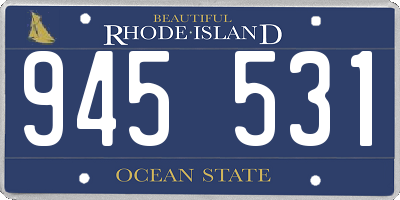 RI license plate 945531