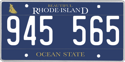 RI license plate 945565