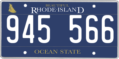 RI license plate 945566