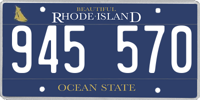 RI license plate 945570