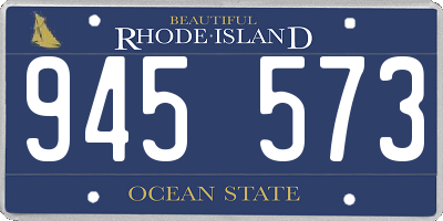 RI license plate 945573