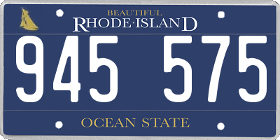 RI license plate 945575