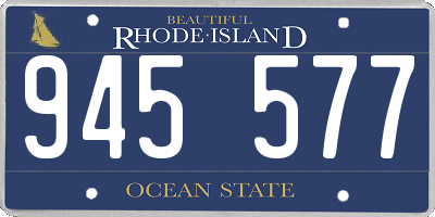 RI license plate 945577