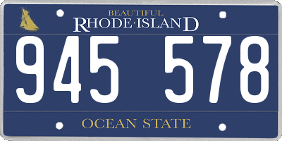 RI license plate 945578