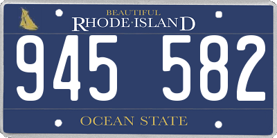 RI license plate 945582