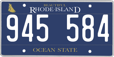 RI license plate 945584