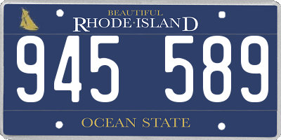RI license plate 945589