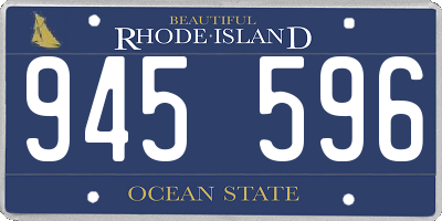 RI license plate 945596