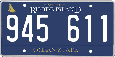 RI license plate 945611