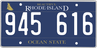 RI license plate 945616