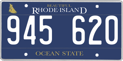 RI license plate 945620