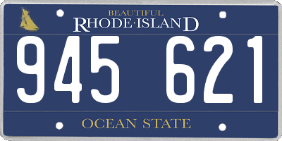 RI license plate 945621