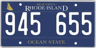 RI license plate 945655