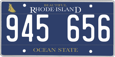 RI license plate 945656
