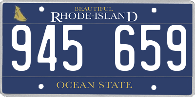 RI license plate 945659