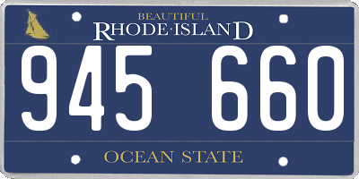 RI license plate 945660
