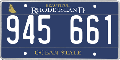 RI license plate 945661