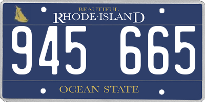 RI license plate 945665