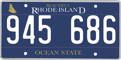 RI license plate 945686