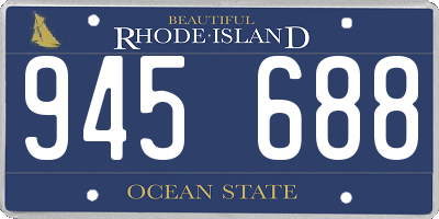 RI license plate 945688