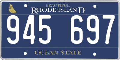 RI license plate 945697