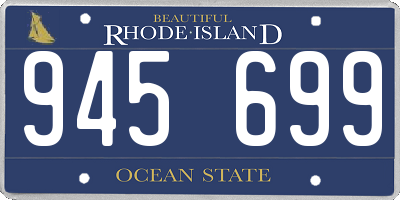 RI license plate 945699