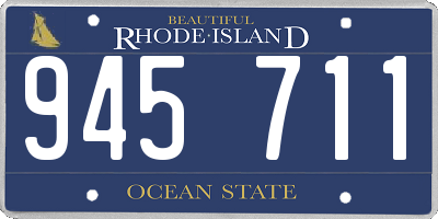 RI license plate 945711