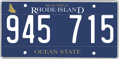 RI license plate 945715