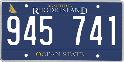 RI license plate 945741