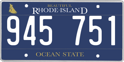 RI license plate 945751